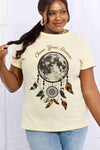Simply Love Simply Love Full Size CHASE YOUR DREAM Graphic Cotton Tee Ivory Women's T-Shirts - Tophatter Daily Deals