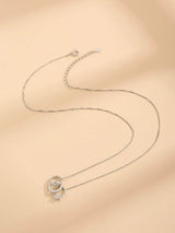 Zircon 925 Sterling Silver Necklace Necklaces - Tophatter Daily Deals