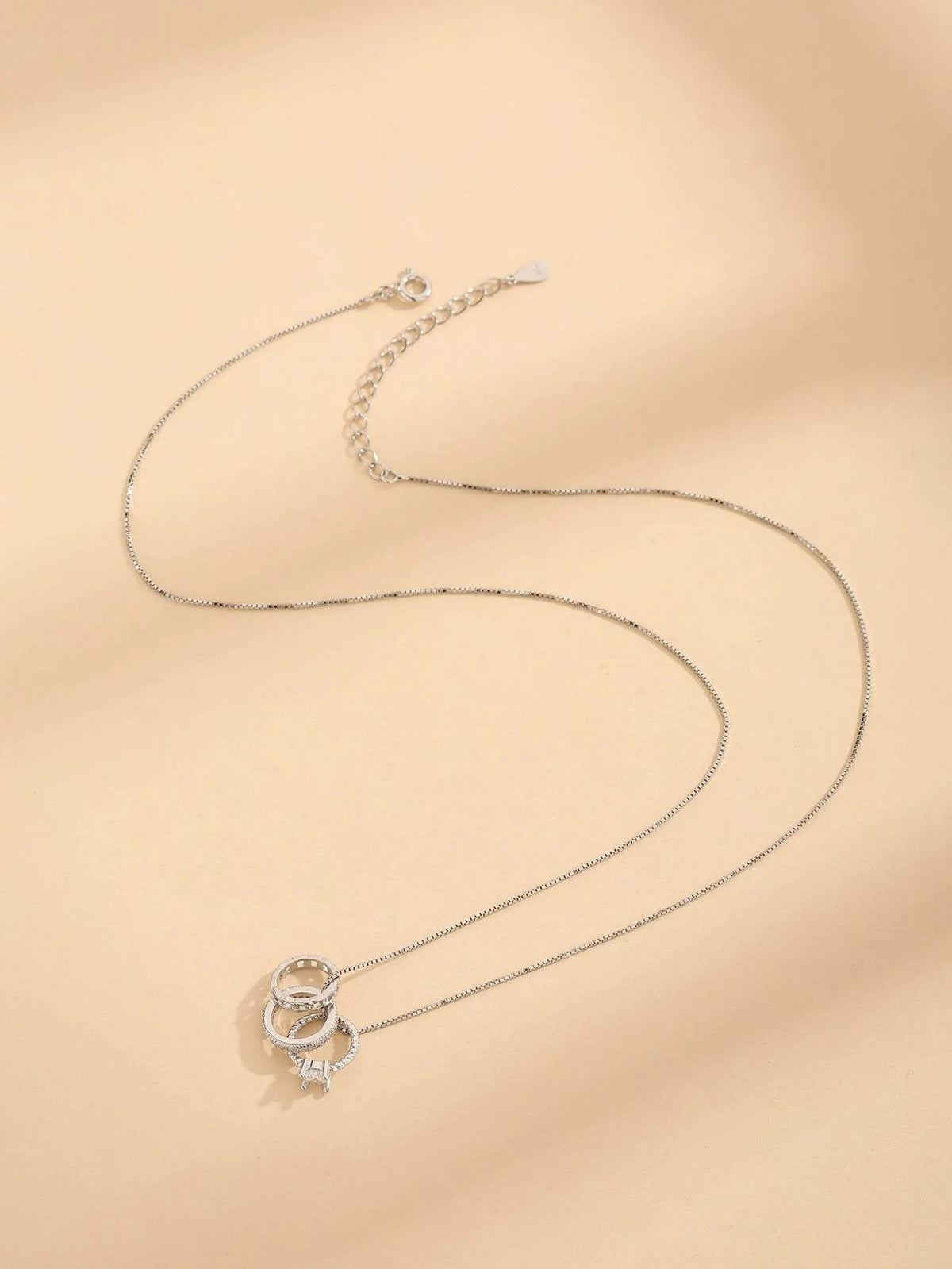 Zircon 925 Sterling Silver Necklace Necklaces - Tophatter Daily Deals
