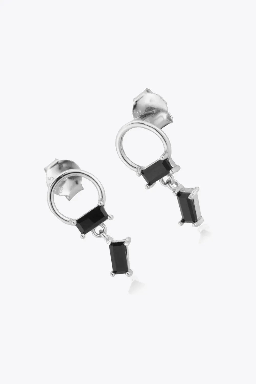 Zircon 925 Sterling Silver Drop Earrings Earrings - Tophatter Daily Deals