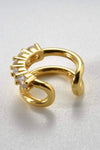 Zircon Double-Layered Single Cuff Earring Earrings - Tophatter Daily Deals
