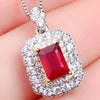 Silver-Plated Zircon Pendant Necklace Necklaces - Tophatter Daily Deals