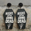 Coffin Shape Wooden Dangle Earrings Style B One Size Earrings - Tophatter Daily Deals