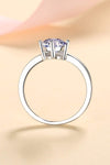 925 Sterling Silver Ring with 1 Carat Moissanite Moissanite - Tophatter Daily Deals