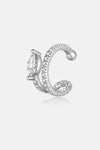 Inlaid Zircon Single Cuff Earring Silver One Size Earrings - Tophatter Daily Deals