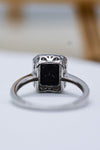 Platinum-Plated Agate Ring Rings - Tophatter Daily Deals