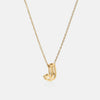 Stainless Steel Letter Pendant Necklace Gold J One Size Necklaces - Tophatter Daily Deals