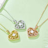 Moissanite 925 Sterling Silver Heart Shape Necklace Moissanite - Tophatter Daily Deals