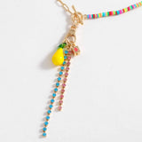 Gold-Plated Soft Ceramic Pendant Necklace Necklaces - Tophatter Daily Deals