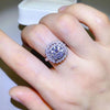 2 Carat Moissanite 925 Sterling Silver Ring Silver Moissanite - Tophatter Daily Deals