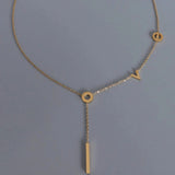 Titanium Steel Letter Necklace Necklaces - Tophatter Daily Deals