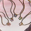 Zircon 18K Gold-Plated Butterfly Pendant Necklace One Size Necklaces - Tophatter Daily Deals