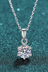 Adored Get What You Need Moissanite Pendant Necklace Silver One Size Moissanite - Tophatter Daily Deals