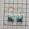 Square Copper Drop Earrings Earrings - Tophatter Daily Deals