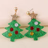 Christmas Tree Rhinestone Alloy Earrings Earrings - Tophatter Daily Deals