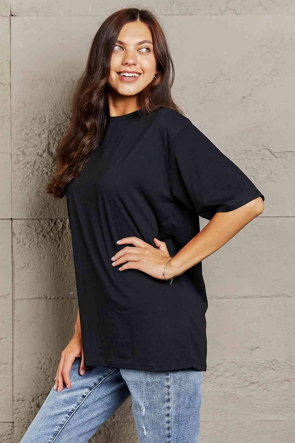 Round Neck Short Sleeve T-Shirt Women's T-Shirts - Tophatter Daily Deals