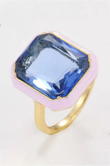 Glass Stone Contrast Ring Rings - Tophatter Daily Deals