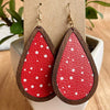 PU Teardrop Earrings Style G One Size Earrings - Tophatter Daily Deals