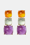 Resin Dangle Earrings Multicolor One Size Earrings - Tophatter Daily Deals