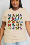 Simply Love Full Size Butterfly Graphic Cotton Tee Women's T-Shirts - Tophatter Daily Deals