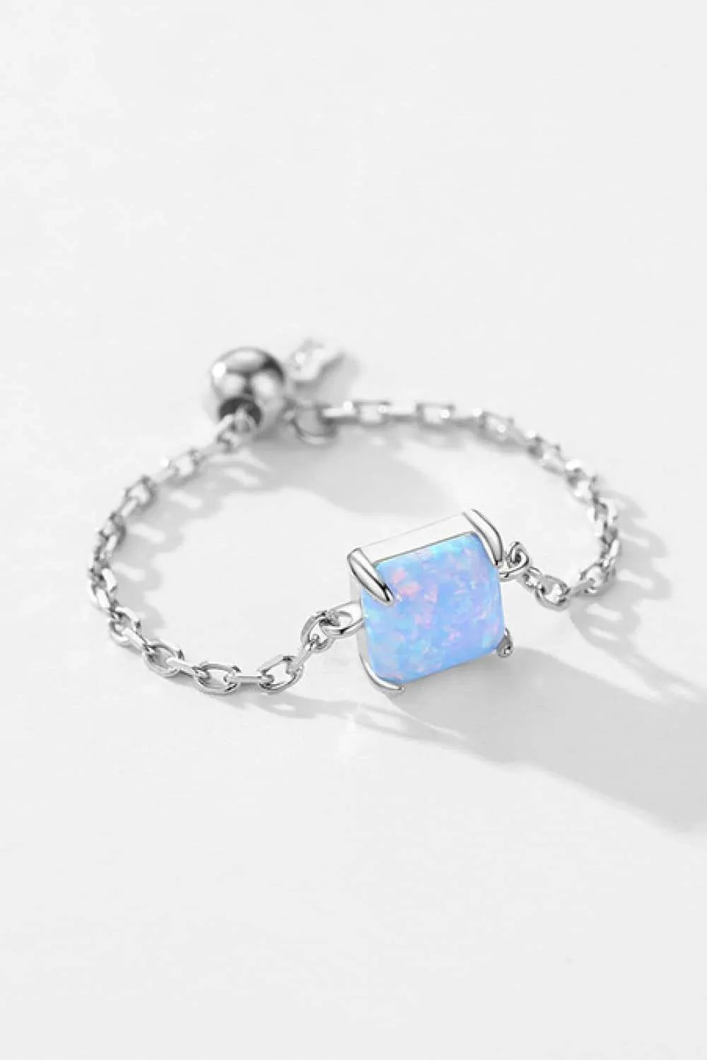 925 Sterling Silver Opal Ring Opal - Tophatter Daily Deals