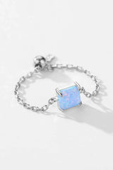 925 Sterling Silver Opal Ring Opal - Tophatter Daily Deals