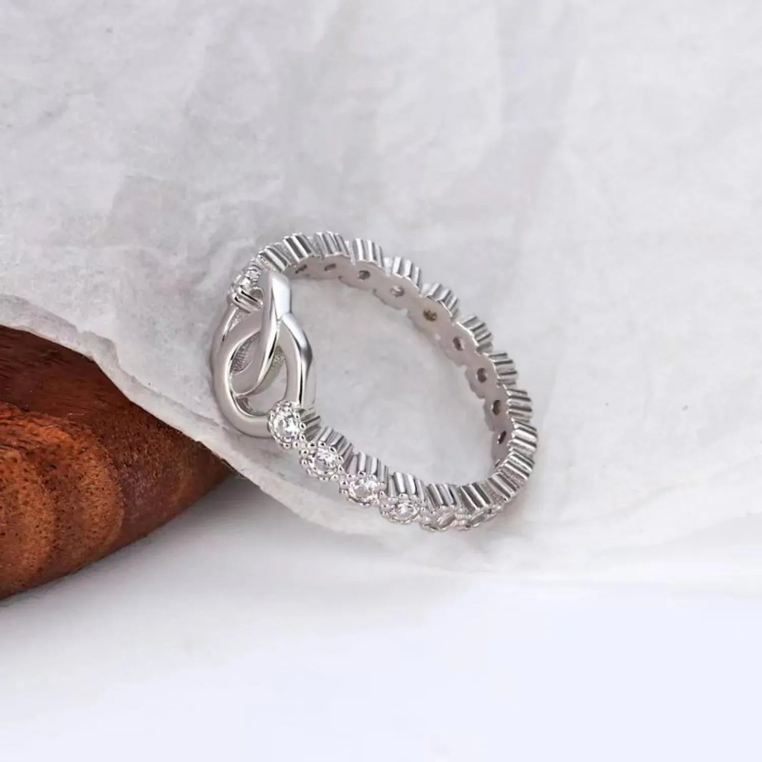 925 Sterling Silver Zircon Ring Rings - Tophatter Daily Deals