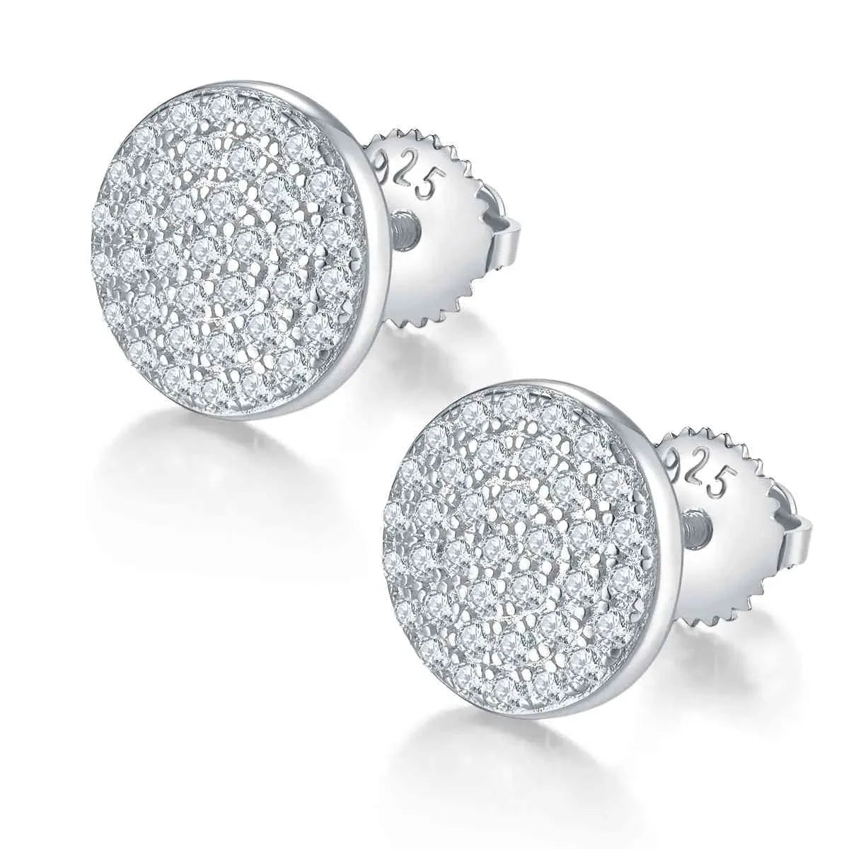 Moissanite 925 Sterling Silver Earrings Moissanite - Tophatter Daily Deals