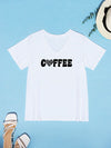 COFFEE V-Neck Short Sleeve T-Shirt Women's T-Shirts - Tophatter Daily Deals