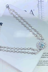 2 Carat Moissanite Double-Layered Bracelet Moissanite - Tophatter Daily Deals