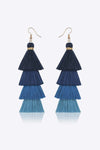 Layered Tassel Earrings Cobalt Blue One Size Earrings - Tophatter Daily Deals