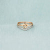 Knotted Heart Shape Inlaid Zircon Ring Rings - Tophatter Daily Deals