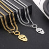 Skull Shape Double-Layered Pendant Necklace Necklaces - Tophatter Daily Deals