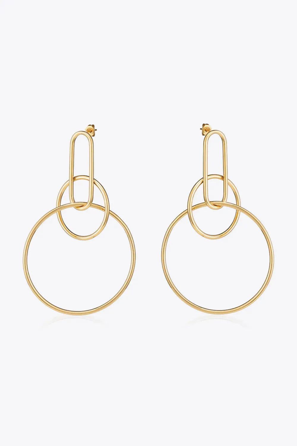 Speak For Yourself Link Hoop Earrings Earrings - Tophatter Daily Deals