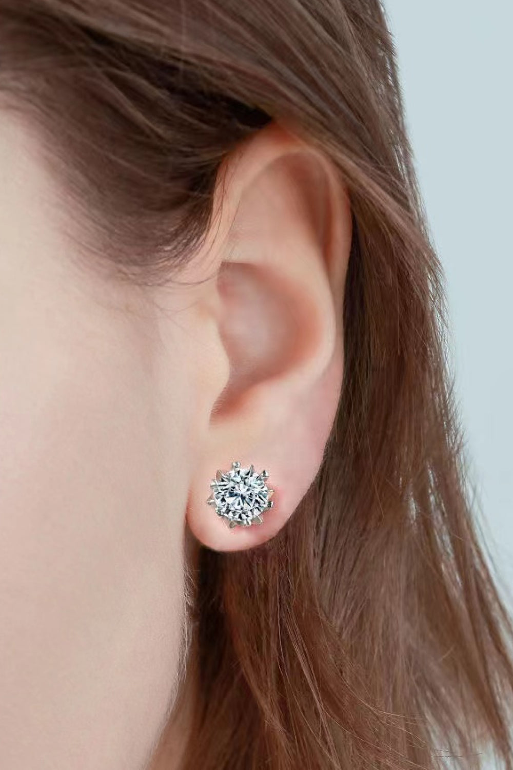 Stuck On You 4 Carat Moissanite Stud Earrings - Tophatter Deals