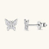 Moissanite 925 Sterling Silver Butterfly Stud Earrings Moissanite - Tophatter Daily Deals