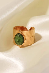 18K Gold-Plated Wide Open Ring Rings - Tophatter Daily Deals
