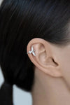 Bird-Shaped 925 Sterling Silver Single Cuff Earring Earrings - Tophatter Daily Deals