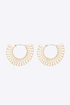 18K Gold-Plated Cutout Earrings Gold One Size Earrings - Tophatter Daily Deals