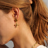 Gold-Plated Stainless Steel Cross Shape Earrings Earrings - Tophatter Daily Deals