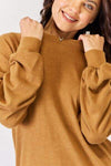 HYFVE Round Neck Long Sleeve Top Blouses - Tophatter Daily Deals