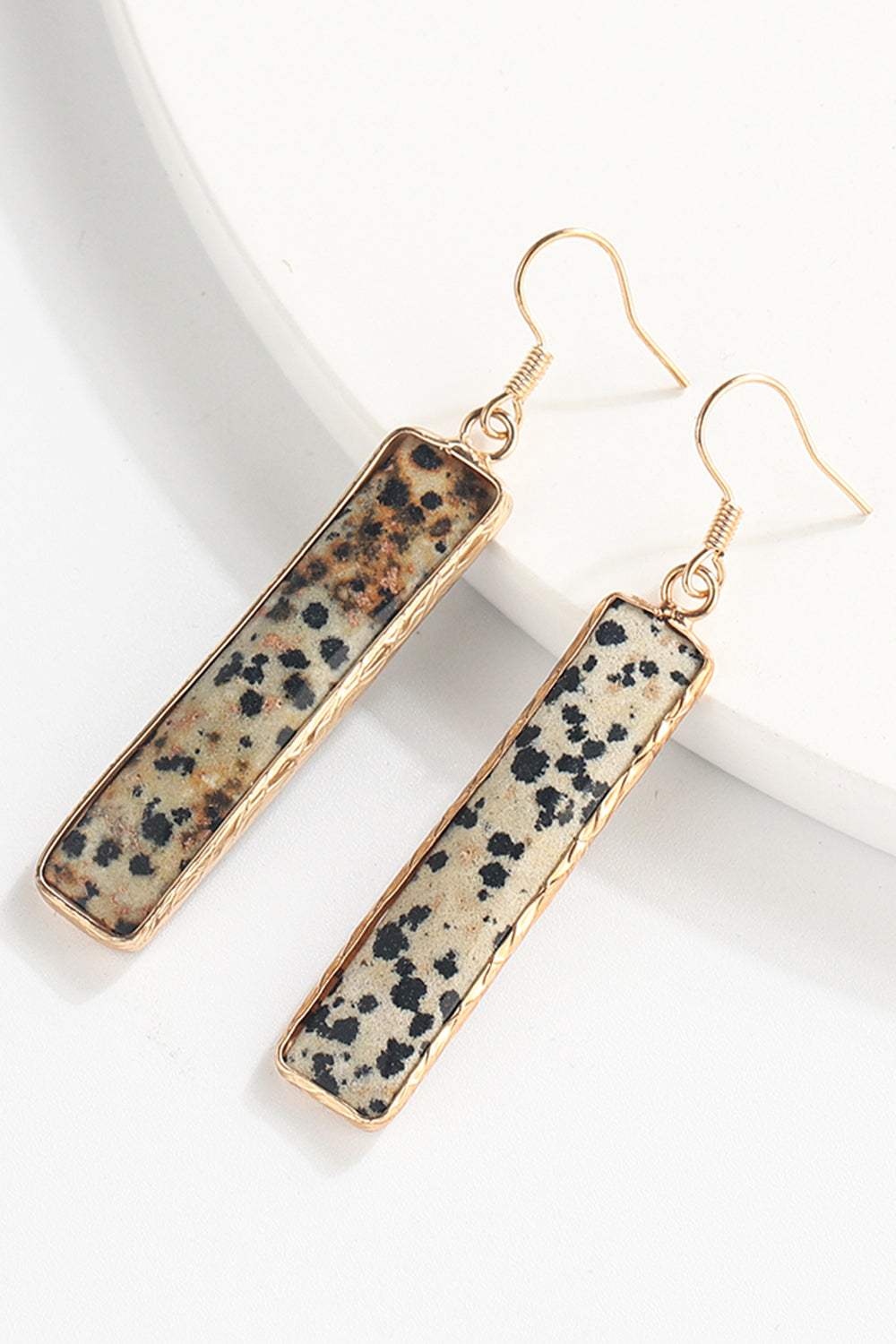 Natural Stone Drop Earrings Earrings - Tophatter Daily Deals