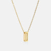 Stainless Steel Letter Pendant Necklace Gold I One Size Necklaces - Tophatter Daily Deals