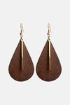 Geometrical Shape Wooden Dangle Earrings Style C One Size Earrings - Tophatter Daily Deals