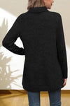 Turtleneck High Low Top Blouses - Tophatter Daily Deals