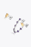 Zircon 925 Sterling Silver Mismatched Earrings Earrings - Tophatter Daily Deals