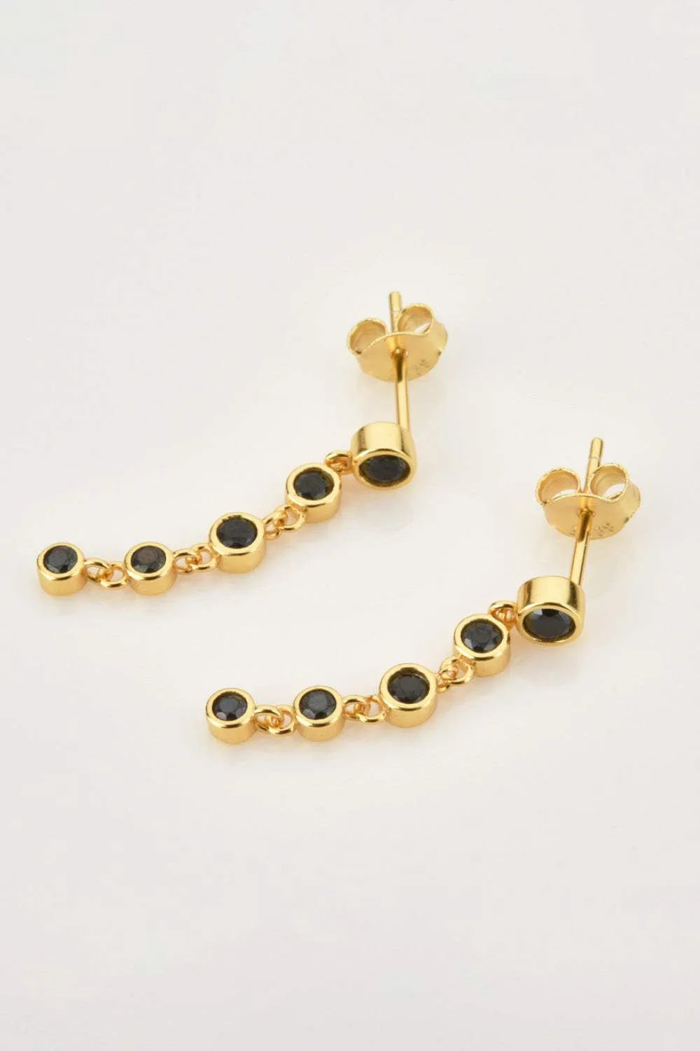 Inlaid Zircon 925 Sterling Silver Earrings Earrings - Tophatter Daily Deals