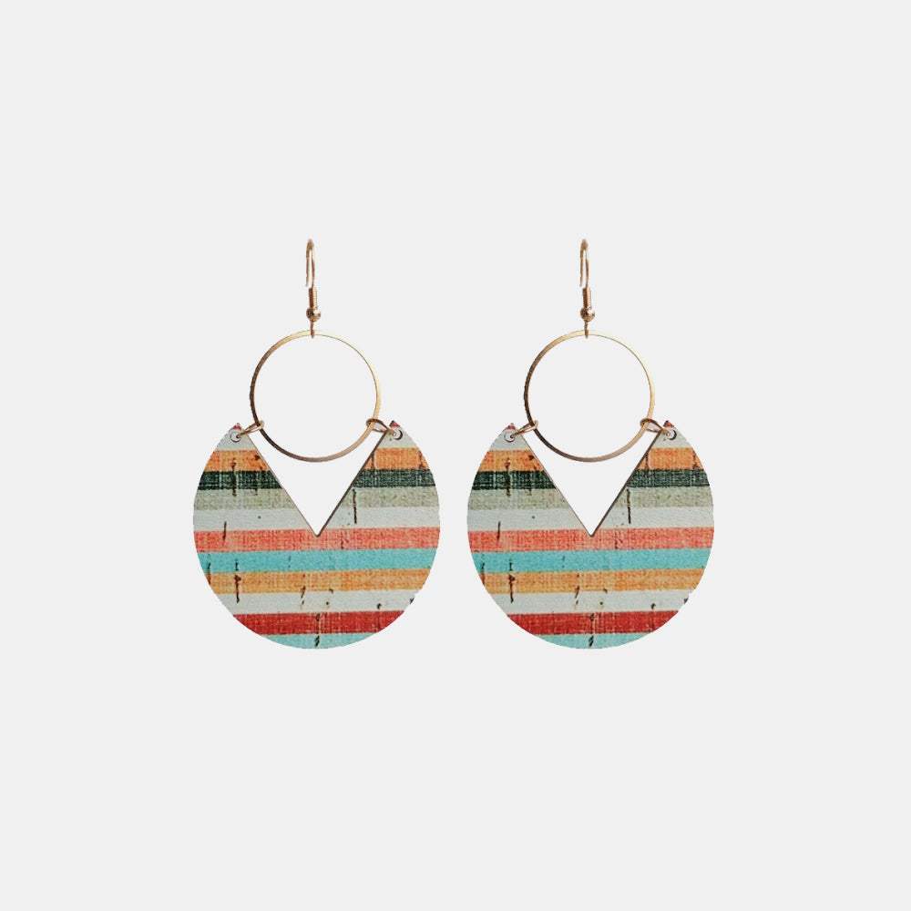 Ms.Pac-Man Shape Wooden Dangle Earrings Earrings - Tophatter Daily Deals