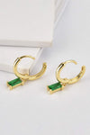 Zircon Huggie Drop Earrings Earrings - Tophatter Daily Deals