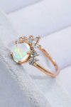 Best Of Me 925 Sterling Silver Opal Ring Opal - Tophatter Daily Deals